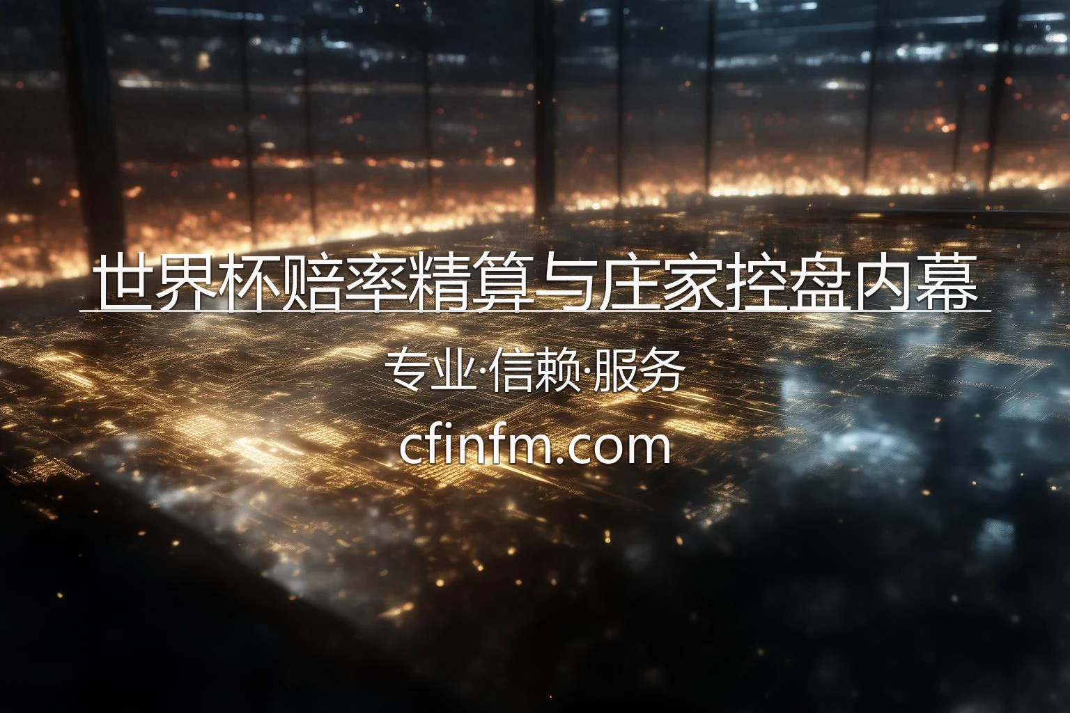 世界杯赔率精算与庄家控盘内幕